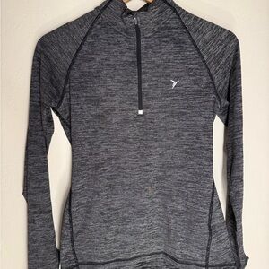 Old Navy Charcoal Go-Dry Quarter Zip Pullover S